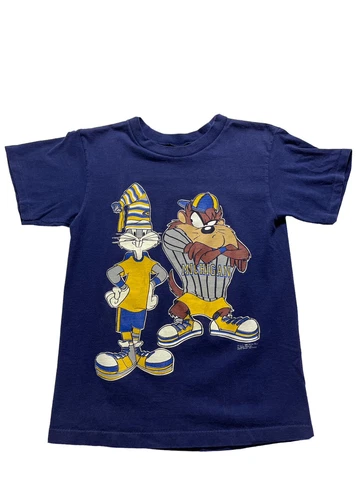 University Of Michigan Unisex M Looney Tunes Bugs Bunny Taz Vintage T-Shirt 1993 Cover
