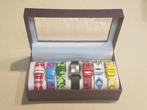 VIVANI GIRL'S INTERCHANGEABLE 7 BAND WARDROBE WATCH # K1005 (NEW) - Picture 1 of 7