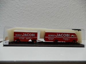 Modellauto H0 1:87, Brekina 57750, Möbel-Lastzug "Meinolf Jacobi", neuwertig OVP - Bild 1 von 3