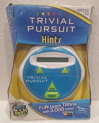Hasbro Trivial Pursuit Hints Game Electronic Handheld Game Display Pass & Play - Image 1 of 4