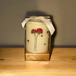 Candle Gift Roses Gems Wedding Love Valentine Anniversary 8cms - Picture 1 of 3