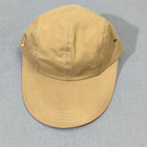 Filson VTG Hat Adult M Brown Waxed Canvas Tin Cloth Long Wide Duck Bill USA Made - Image 1 of 4