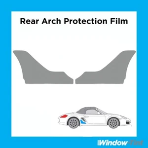 For Porsche Boxster 04-12 987 Rear Arch CLEAR Stone Chip Guard Protection Film - Picture 1 of 7