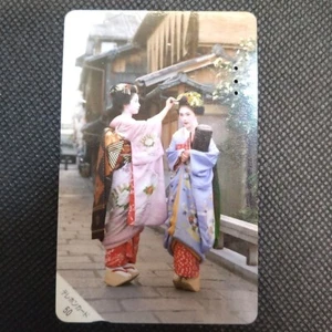 Tarjeta Telefónica Maiko Retro NTT Japón Limitado Japonés #110-011 Usado Kimono - Imagen 1 de 3