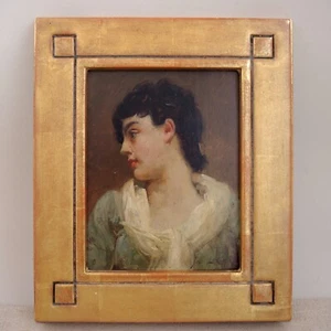 Beauty 19th C French Portrait of a Woman Signed Jules Lecompte  - Jean du Nouy? - Picture 1 of 24