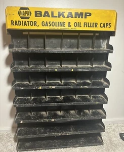 Vintage Napa Balkamp Metallregal - Kühler Benzin & Ölfilter Schild 20x30 - Bild 1 von 11