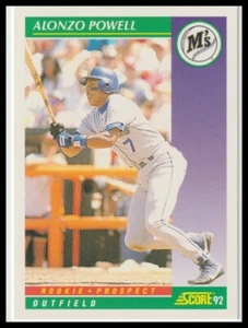 1992 Alonzo Powell Score Baseball #413 Seattle Mariners - Picture 1 of 2