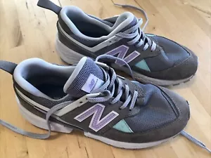 New Balance Lifestyle Women's Sport Shoe Grey Purple Violet WS574PRC - Picture 1 of 5