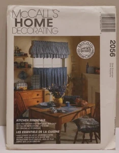 McCall's 2056 Kitchen Essentials Pattern Home Decor Cafe Curtains Uncut - Picture 1 of 3