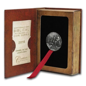 2016 Daniel IN The LÖWEN- Den 2 OZ Antiqued Silber Münze Biblische Series - Bild 1 von 6