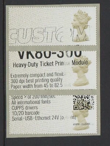 MACHIN Ma14 CUSTOM TEST STRIP TYPE 2 OUTLINED LETTERING + QR CODE NCR POST GO - Picture 1 of 1