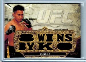 TOPPS UFC CUNG LE TRIPLE THREADS RELIC TTR-CL  2014 KNOCKOUT 22/36
