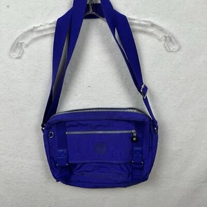 Kipling Gracy Purple Cross Body Shoulder Bag Medium Size Missing Charm - Picture 1 of 5