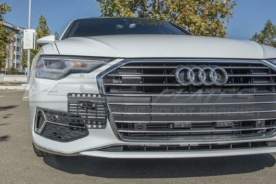 For 19-Up Audi A6 "Typ C8" Front Tow Hook License Plate Mount Relocator Holder Foto 1 de 4