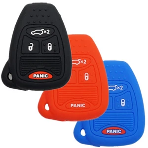 4 Buttons Silicone For Dodge Chrysler Jeep Smart Key Chain Case Cover Fob - Picture 1 of 5