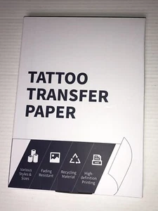 Carta Trasferimento Tatuaggi Carta Stencil Tatuaggi per Tatuaggi/100 4 Strati Formato A4 - Foto 1 di 8