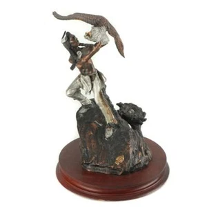 C. A. Pardell Limited Edition Metal Sculpture "White Feather's Vision" REDUCED - Picture 1 of 9