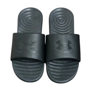 Under Armour Slides Mens Size 10 Black Slip on Flip Flop Sandal - Photo 1 sur 10
