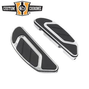 Chrome Rear Passenger Footboards Pegs Fits For Harley Touring Softail Dyna #27 - Picture 1 of 5
