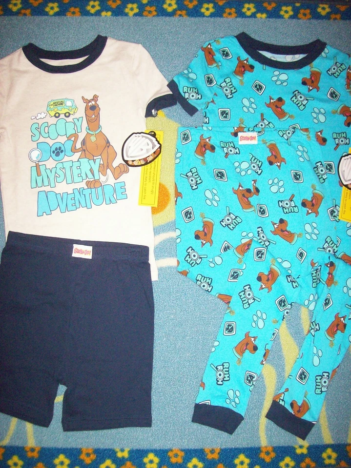 Scooby Doo Pijama Ropa de Dormir Conjunto de 2 Piezas Niños 4 6 8 10 12 Nuevo Foto 1 de 1