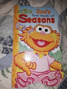Sesame Street Zoe's First Book of Seasons Preschool Educational Board Book used - Bild 1 von 3