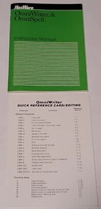 OmniWriter & OmniSpell instrukcja obsługi i karta referencyjna HESWARE Commodore 64 - Zdjęcie 1 z 13