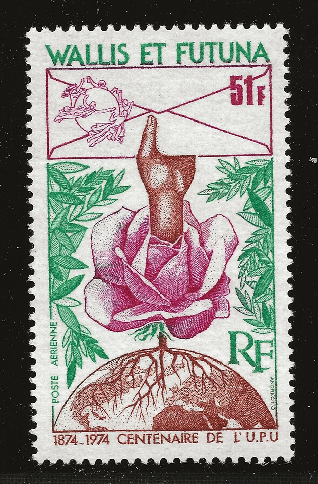 Wallis & Futuna Scott #C54, Single 1974 Complete Set FVF MNH - Image 1 of 1