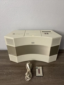 Sistema de música Bose Acoustic Wave modelo CD-3000 blanco probado funciona con control remoto - Imagen 1 de 6