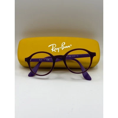 Difícil de encontrar Ray-Ban RB1561 niño pequeño púrpura llanta completa 3782 41-20 130 con estuche marco solo uso Foto 1 de 4