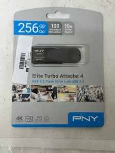 PNY - Elite Turbo Attache 4 256GB 256 GB USB 3.2 Flash Drive - Gray(44902) - Picture 1 of 3