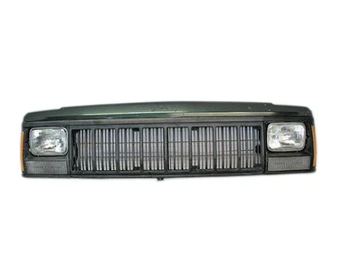 Jeep Cherokee XJ 84-96 OEM Grille Grill Front Header Panel Dark Green FREE SHIP — 第 1/4 张图片