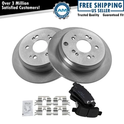 Kit de pastillas de freno trasero y rotor rotor de freno para Honda Odyssey 2005-2010 Foto 1 de 4