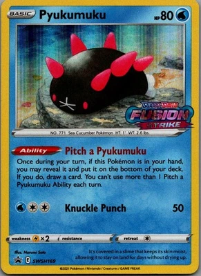 Pyukumuku -  (Prerelease) Promo SWSH: Sword & Shield Promo Cards SWSH169 NM - Image 1 of 2