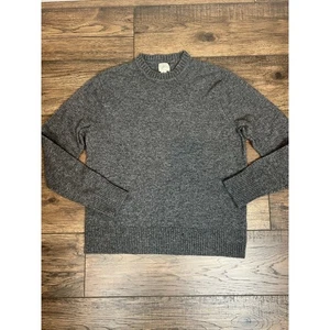 J.Crew Marled Rugged Merino Wool Crewneck Sweater Gray Men’s Sz XL - Picture 1 of 9