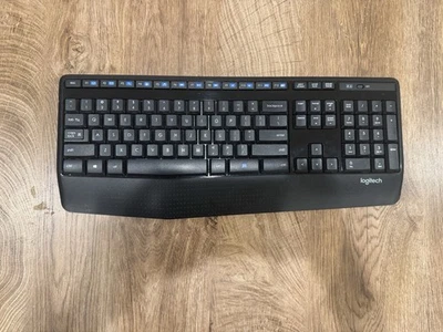 Logitech K345 Wireless Keyboard Slim Full-Size Tested Working Great W/ Receiver - Image 1 of 3