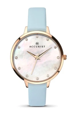 Accurist 8155 Ladies Rose Gold Tone MOP Crystal Set Dial 2 Year Warranty - Image 1 of 3