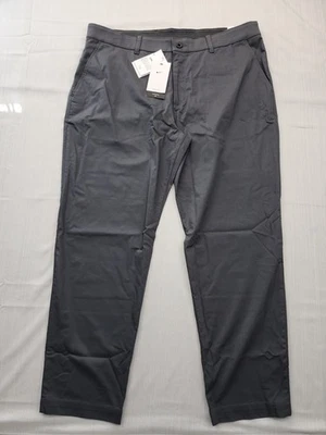 全新 Nike Golf 男式 40 x 32 Dri-FIT UV Chino 裤子 深烟灰色 - 90 美元 — 第 1/4 张图片