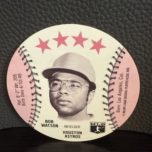 1976 MSA Discs Towne Club Pop Center Bob Watson Houston Astros - Bild 1 von 6