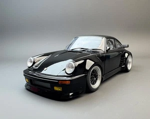 Autoart 1:18 Bayshore Porsche PORSCHE 911 (930) TURBO Blackbird Car Model - Picture 1 of 11