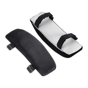 Office Chair Arm Pads, 2pcs Office Chair Arm Cover Office Chair Pads, Black - Afbeelding 1 van 4