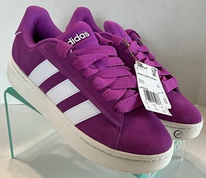 Tenis Adidas Grand Court Alpha 00s púrpura gamuza blanco JH7231 para mujer 8’s - Imagen 1 de 12
