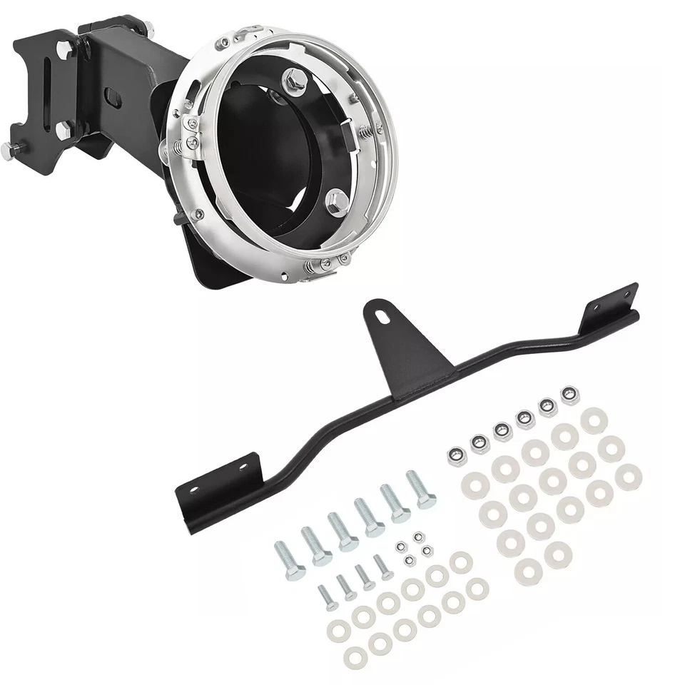 Комплект черного стального обтекателя крепление фары для Harley Dyna Low Rider Super Glide - Изображение 1 из 4