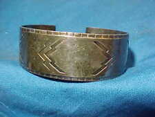 1920s Georg Jensen Sterling Silver Cuff Bracelet Style 38 w Engraved Design 43gm
