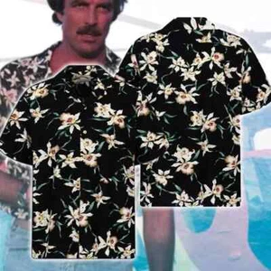 MAGLIA MAGNUM PI 3D HAWAII regalo festa della mamma stampa all over miglior prezzo taglia us - Foto 1 di 3