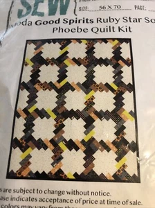 Moda Fabrics Hood Spirits Ruby Star Society Phoebe Throw 56x70 Quilt Kit - Picture 1 of 6