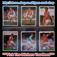 DAILY MIRROR 1986-87 STICK WITH SOCCER (ARSENAL) *PLEASE SELECT STICKERS*