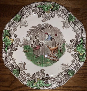 Spode Byron Quartered Plate Copeland England 9.5" Series No. 1 - Picture 1 of 5