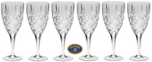 Bohemia Crystal Brixton Wine Glass Goblet 320ml 6pc lead crystal - Picture 1 of 2