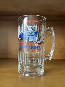 Bud Light Spuds MacKenzie Beer Mug Ski, Snowmobile, Ice Skate USA 1987 - Picture 1 of 5