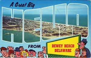 Dewey Beach Delaware Postcard C-130 Unposted - Picture 1 of 2